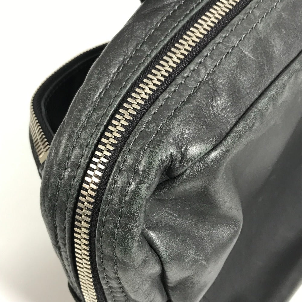 LOUIS VUITTON Sling bag M50445 leather gray V line Fast mens Used Authentic
