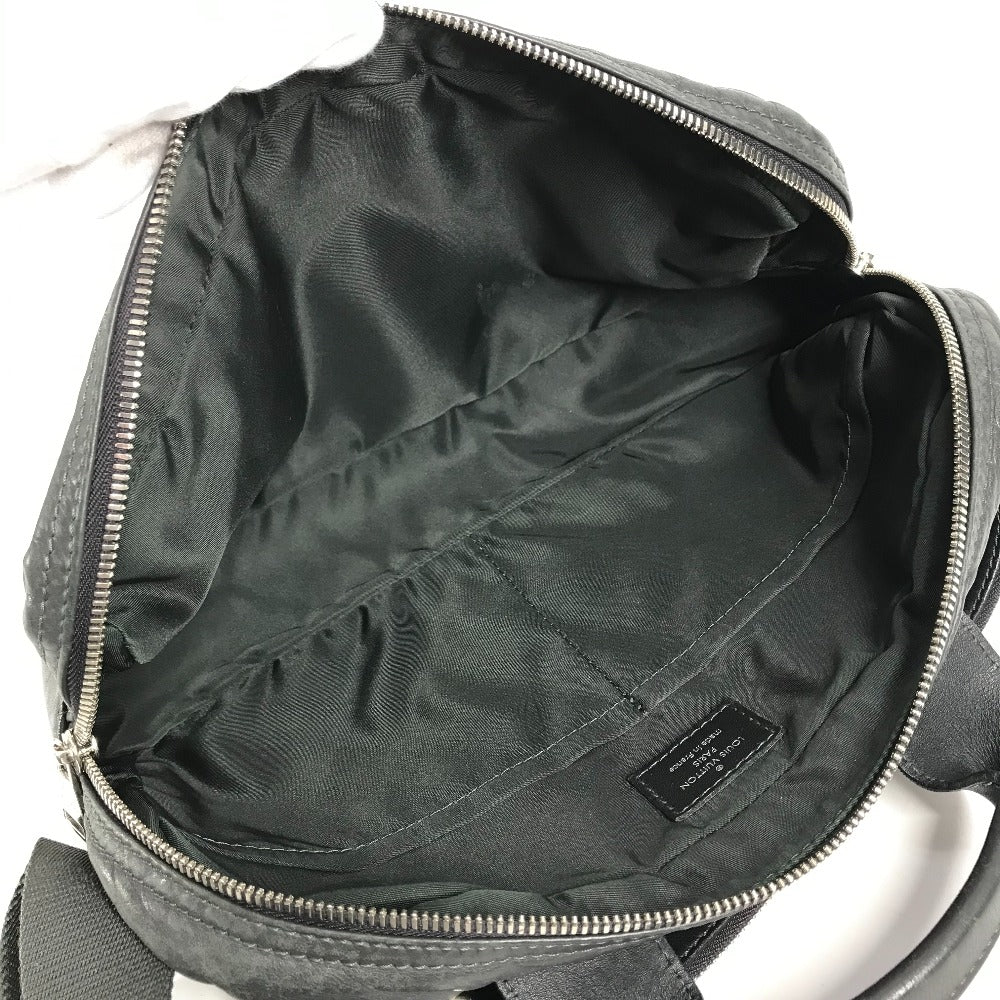 LOUIS VUITTON Sling bag M50445 leather gray V line Fast mens Used Authentic