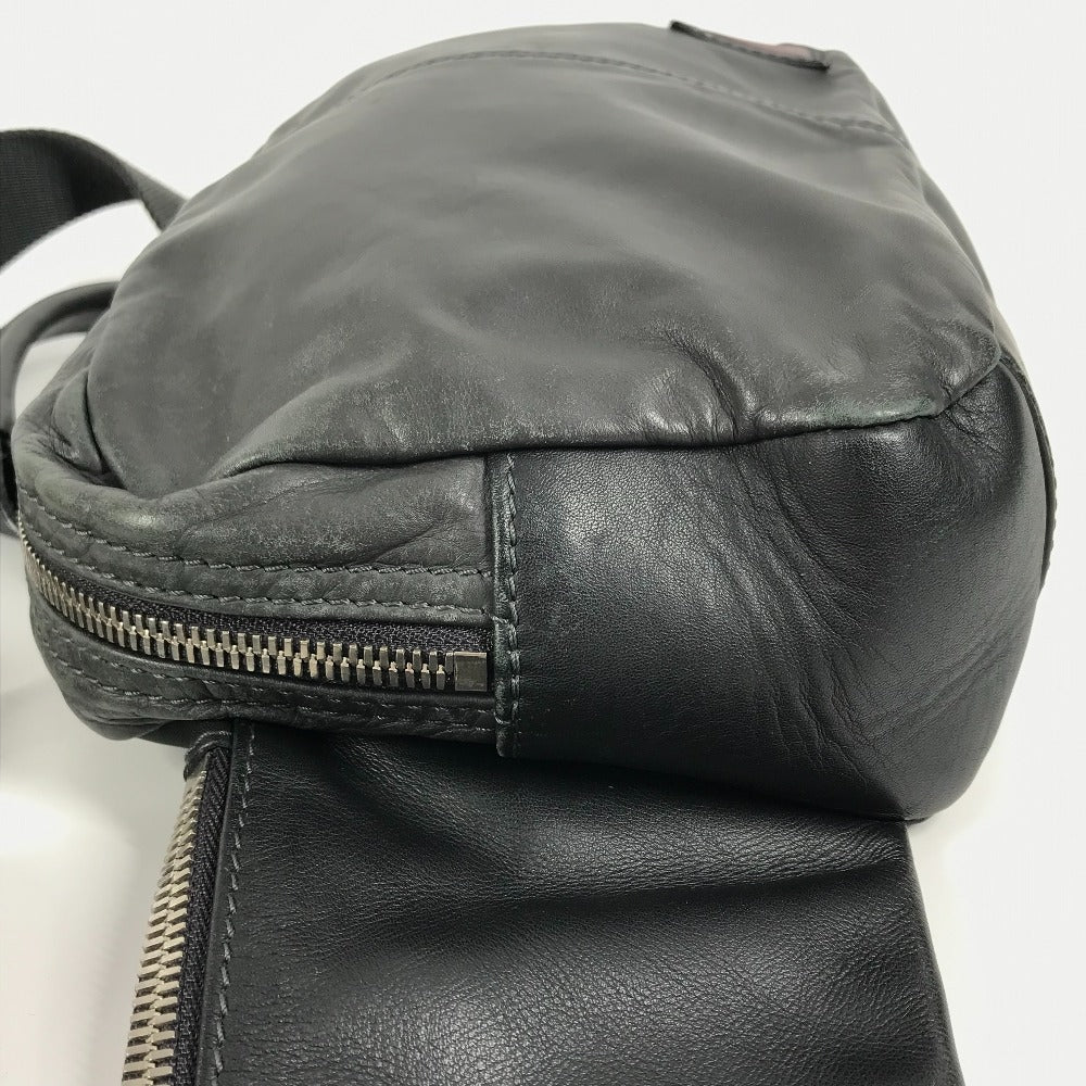 LOUIS VUITTON Sling bag M50445 leather gray V line Fast mens Used Authentic