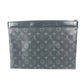 LOUIS VUITTON Clutch bag M62291 Monogram Eclipse Canvas black Monogram Eclipse Pochette Discovery unisex(Unisex) Used Authentic