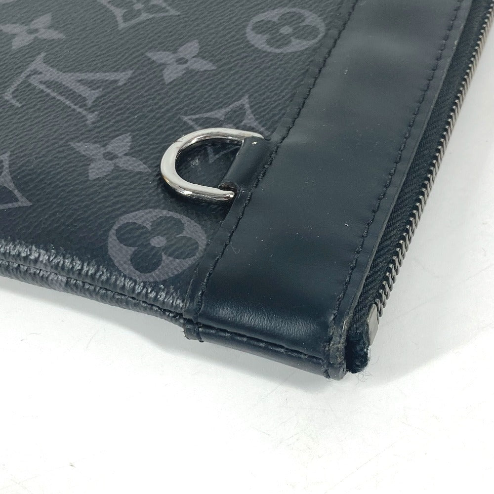 LOUIS VUITTON Clutch bag M62291 Monogram Eclipse Canvas black Monogram Eclipse Pochette Discovery unisex(Unisex) Used Authentic