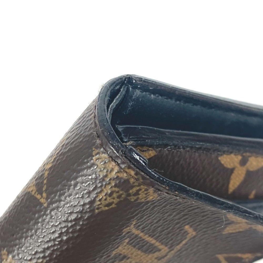 LOUIS VUITTON Trifold wallet M62578 Monogram canvas Brown Monogram Portefeuille Flower Compact Women Used Authentic