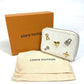 LOUIS VUITTON Coin case M63994 Epi Leather white epi love lock Zip around purse Women Used Authentic