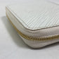 LOUIS VUITTON Coin case M63994 Epi Leather white epi love lock Zip around purse Women Used Authentic