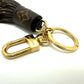 LOUIS VUITTON Bag charm MP1768 Monogram canvas Brown Tassel Keychain Women Used Authentic