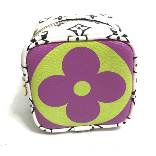 LOUIS VUITTON Pouch M67669 Canvas, Giant Monogram yellow Monogram Giant Portomonet Cube Women Used Authentic