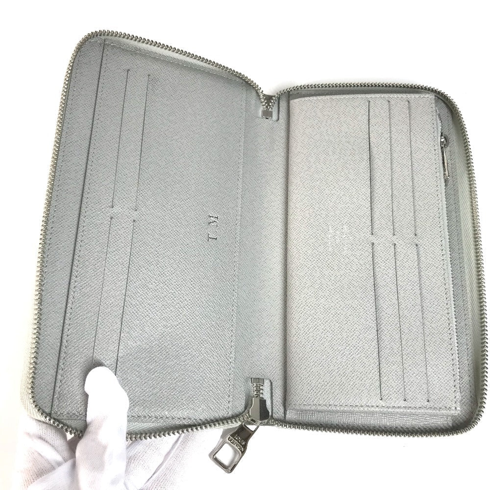 LOUIS VUITTON Long Wallet Purse M67824 Monogram canvas white monogram logo story Zippy Organizer mens Used Authentic