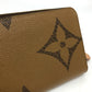 LOUIS VUITTON Long Wallet Purse ‚l67687 Monogram reverse canvas Brown Monogram Giant Women Used Authentic
