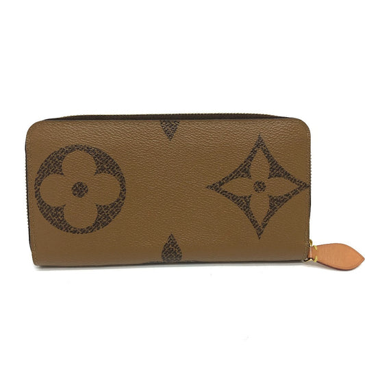 LOUIS VUITTON Long Wallet Purse ‚l67687 Monogram reverse canvas Brown Monogram Giant Women Used Authentic