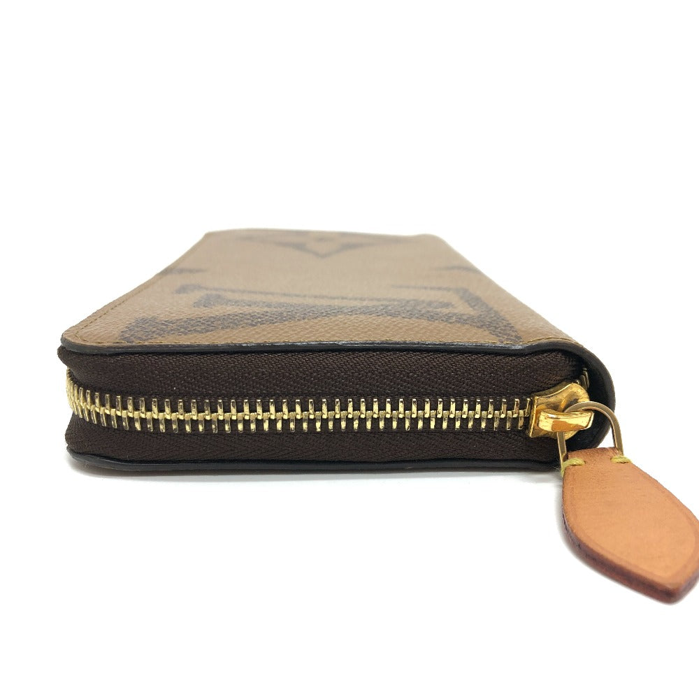 LOUIS VUITTON Long Wallet Purse ‚l67687 Monogram reverse canvas Brown Monogram Giant Women Used Authentic