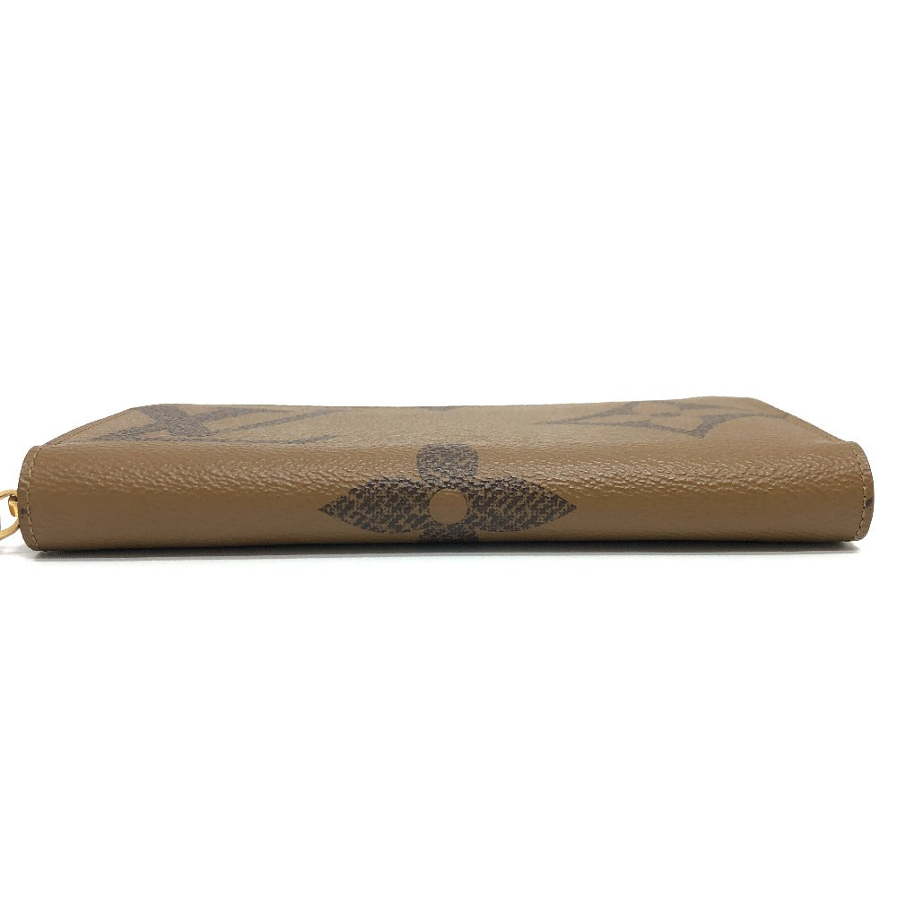 LOUIS VUITTON Long Wallet Purse ‚l67687 Monogram reverse canvas Brown Monogram Giant Women Used Authentic
