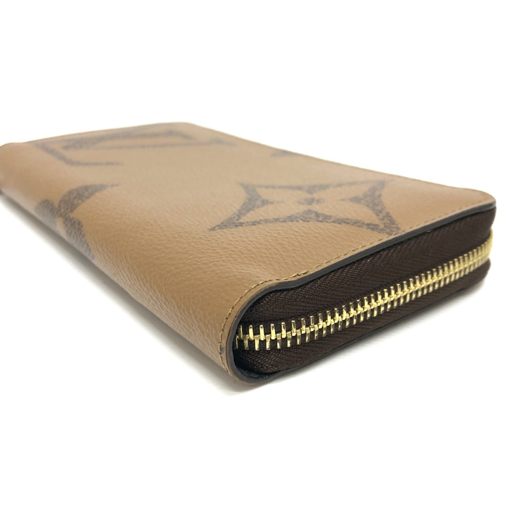 LOUIS VUITTON Long Wallet Purse ‚l67687 Monogram reverse canvas Brown Monogram Giant Women Used Authentic