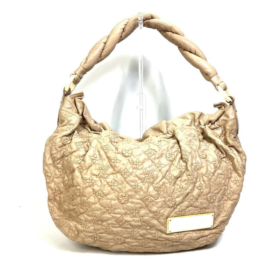 LOUIS VUITTON Shoulder Bag M95423 leather beige Monogram Olympe Nimbs GM Women Used Authentic
