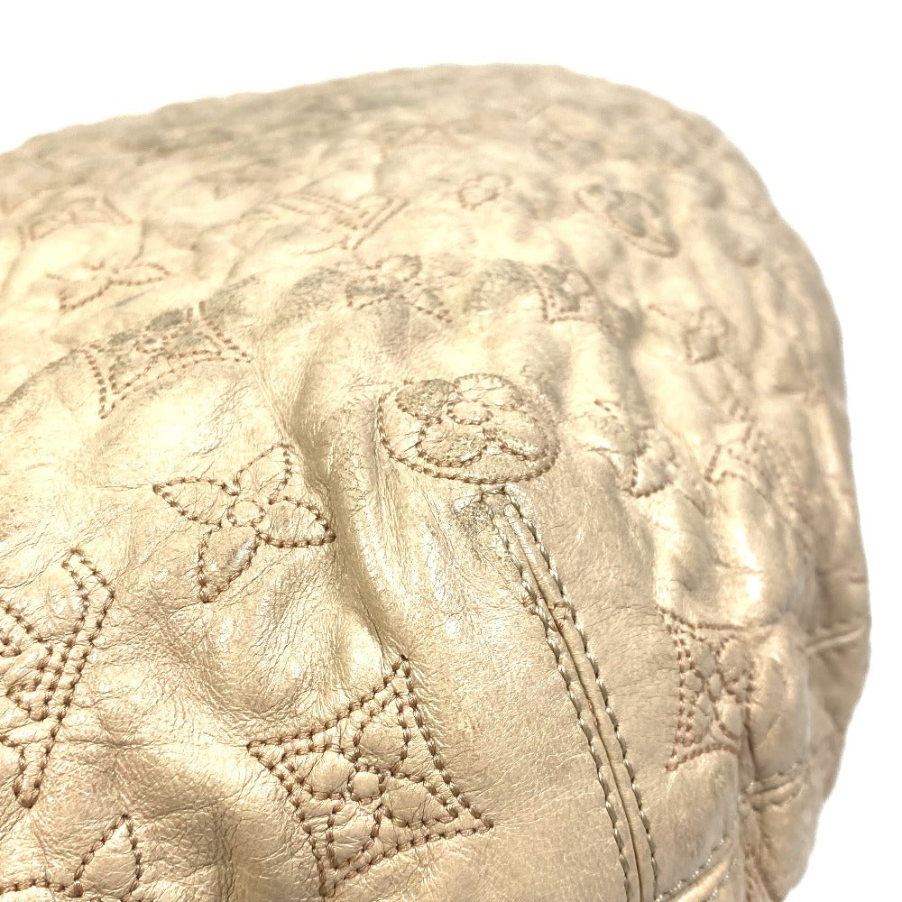 LOUIS VUITTON Shoulder Bag M95423 leather beige Monogram Olympe Nimbs GM Women Used Authentic