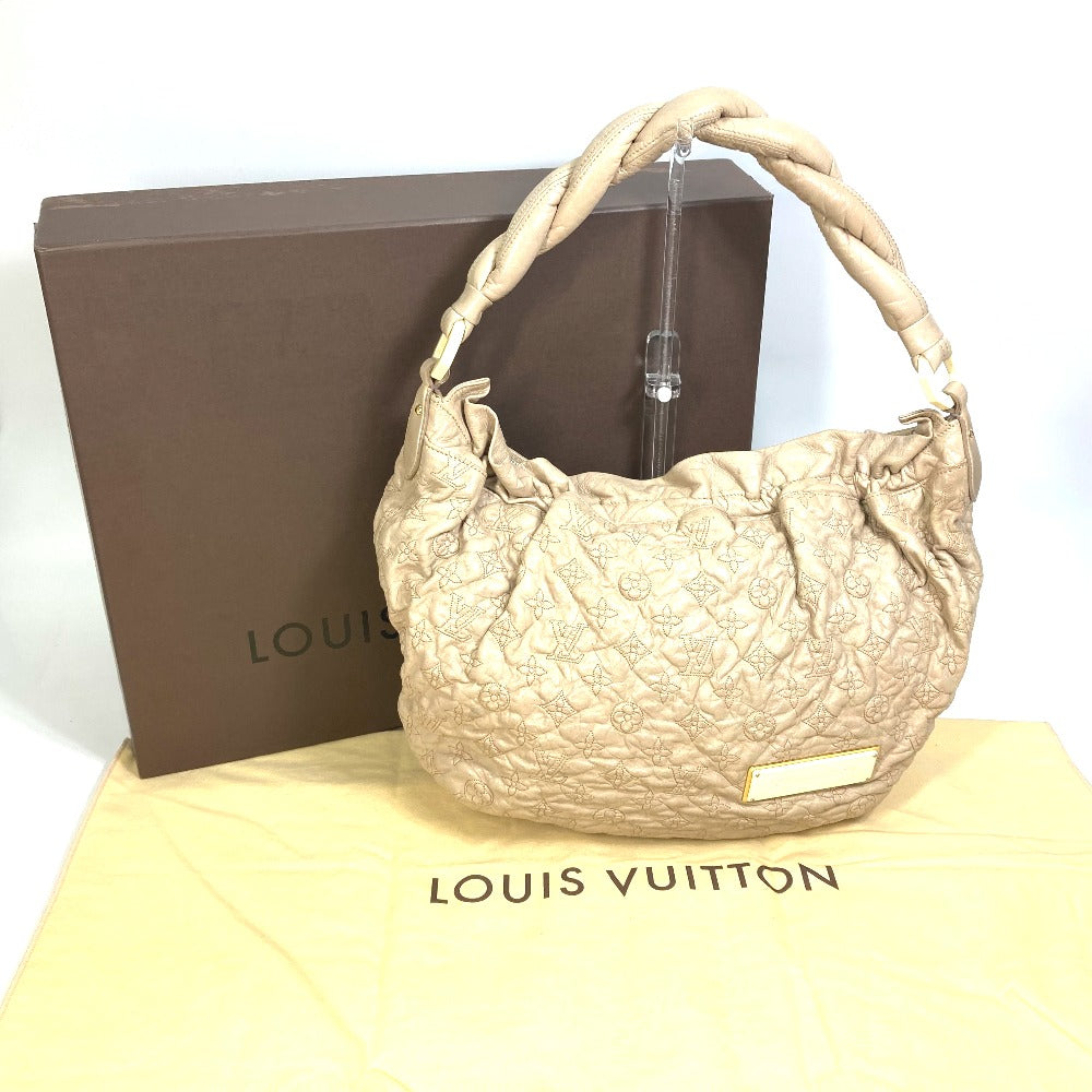 LOUIS VUITTON Shoulder Bag M95423 leather beige Monogram Olympe Nimbs GM Women Used Authentic