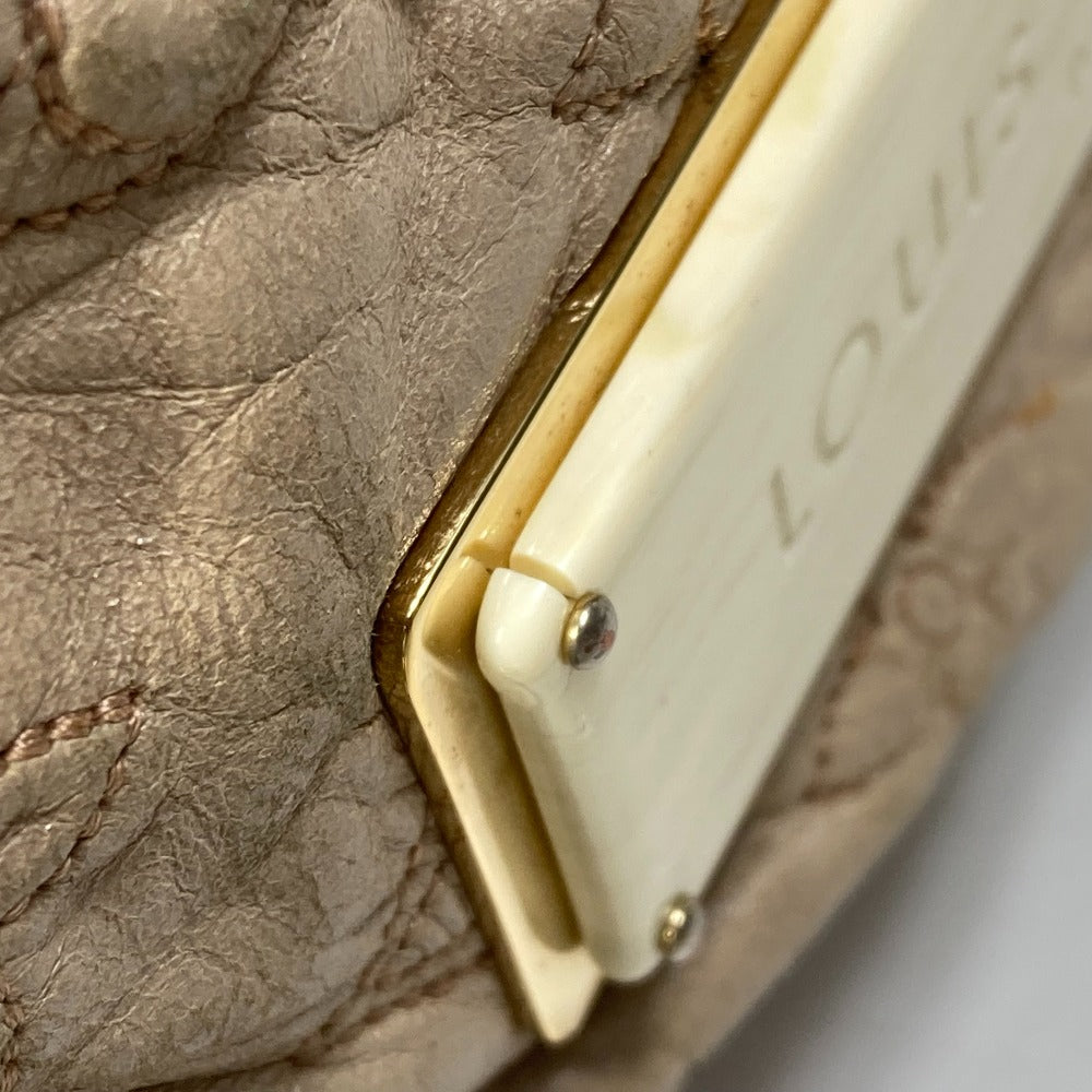 LOUIS VUITTON Shoulder Bag M95423 leather beige Monogram Olympe Nimbs GM Women Used Authentic