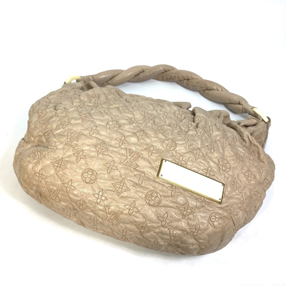 LOUIS VUITTON Shoulder Bag M95423 leather beige Monogram Olympe Nimbs GM Women Used Authentic