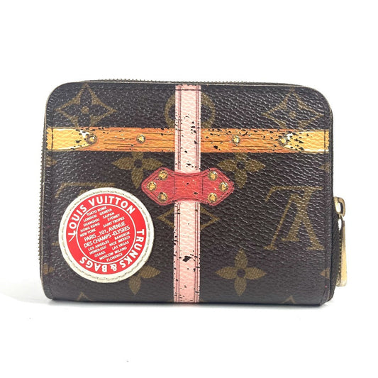 LOUIS VUITTON Coin case M62617 Monogram canvas multicolor Monogram Summer Trunk Zippy coin purse Women Used Authentic