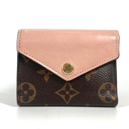 LOUIS VUITTON Trifold wallet M62933 Monogram canvas Brown Monogram Portefeuillezoe Women Used Authentic
