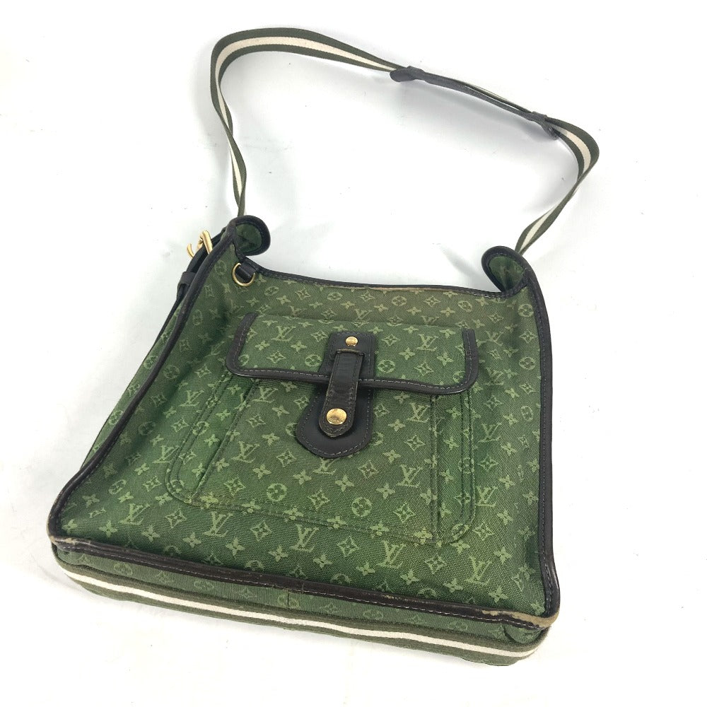 LOUIS VUITTON Shoulder Bag M92322 Monogram mini canvas khaki Monogram mini Bussus Marie Kate Women Used Authentic
