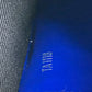LOUIS VUITTON business bag M30575 Taiga Leather blue Taiga Pochette Voyage MM mens Used Authentic