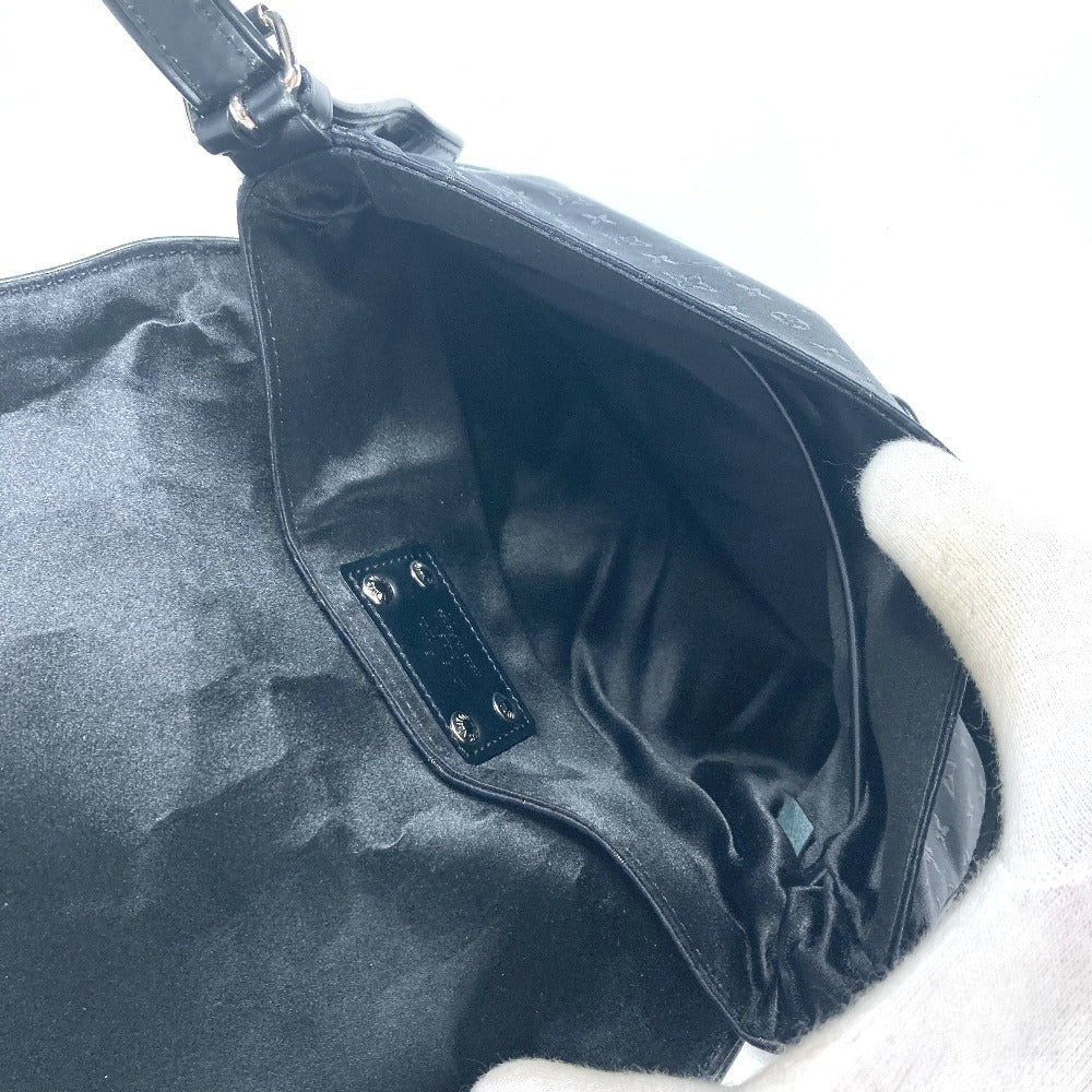 LOUIS VUITTON Shoulder Bag M92273 MonogramSatinCanvas black Monogram satin Conte du Fe Musette Women Used Authentic
