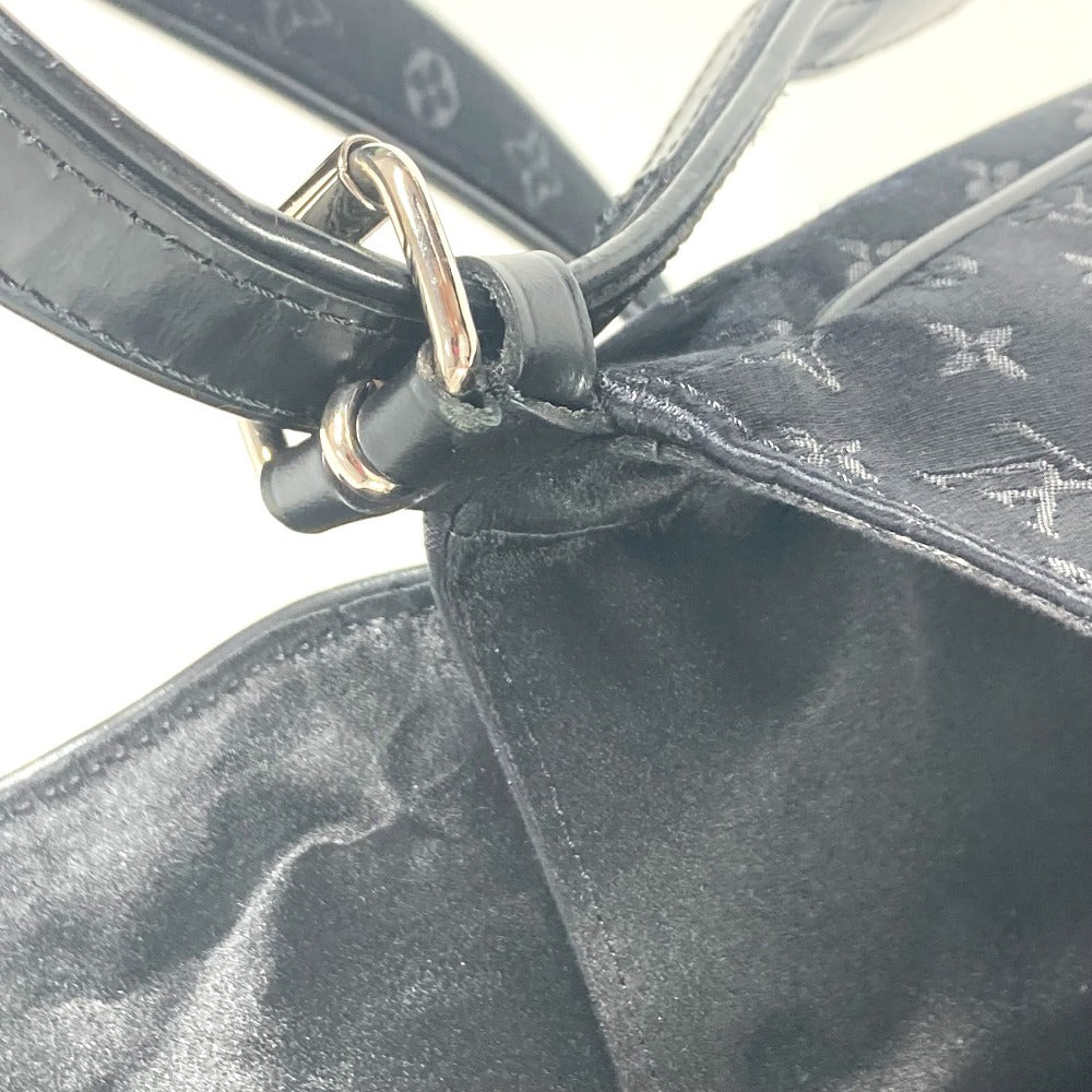 LOUIS VUITTON Shoulder Bag M92273 MonogramSatinCanvas black Monogram satin Conte du Fe Musette Women Used Authentic