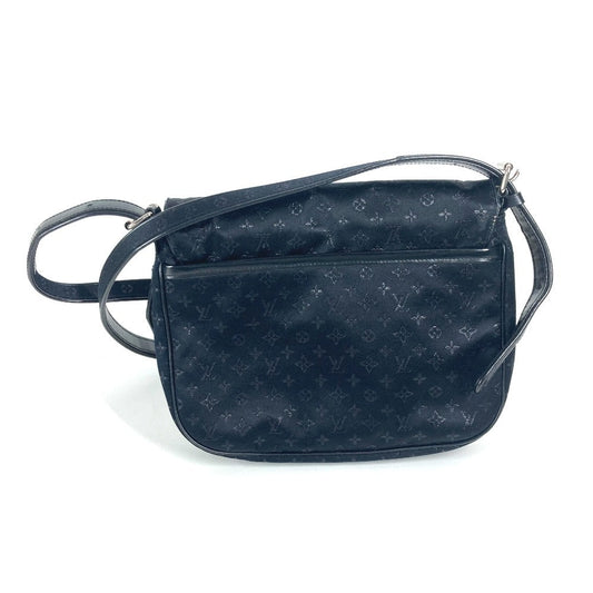 LOUIS VUITTON Shoulder Bag M92273 MonogramSatinCanvas black Monogram satin Conte du Fe Musette Women Used Authentic