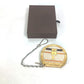 LOUIS VUITTON Coin case M52747 leather beige Wallet Coin Pocket with Chain Micro-Bowat-Shapo mens Used Authentic