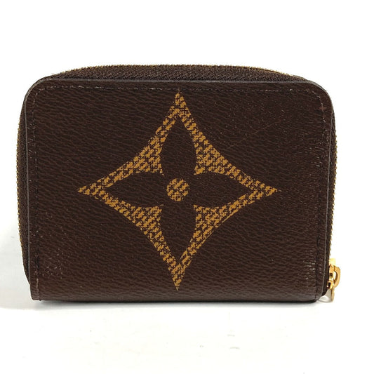 LOUIS VUITTON Coin case M69354 Monogram giant canvas Brown Monogram Giant Zip around purse Women Used Authentic