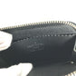 LOUIS VUITTON Coin case M63375 Taiga Leather black Taiga Porto Monnaie Jour mens Used Authentic