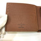 LOUIS VUITTON Folded wallet M62288 Monogram canvas Brown logo Portefeuille Marco NM Women Used Authentic