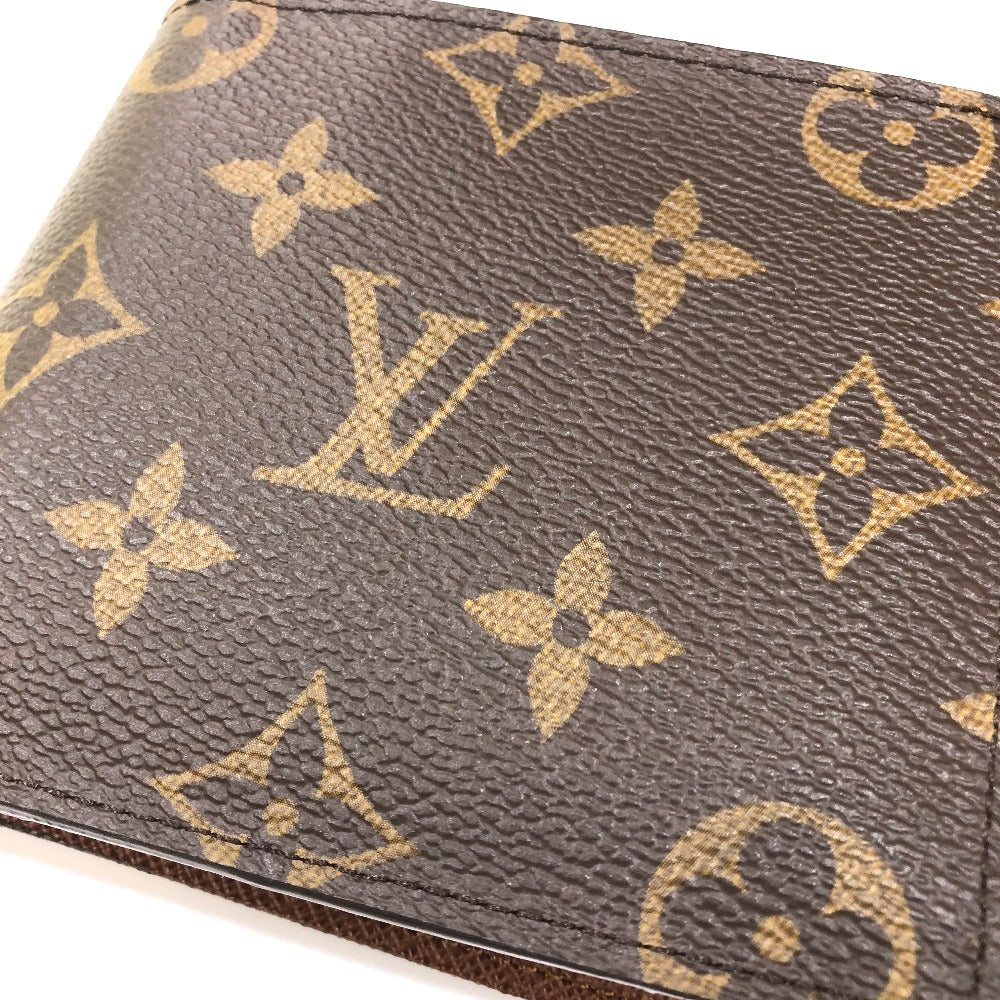 LOUIS VUITTON Folded wallet M62288 Monogram canvas Brown logo Portefeuille Marco NM Women Used Authentic