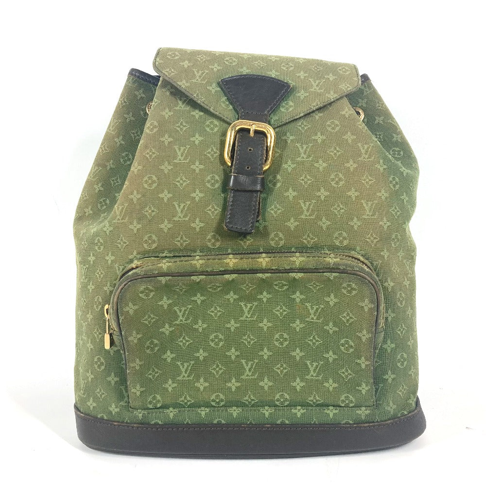 LOUIS VUITTON Backpack M92456 Monogram mini canvas khaki Monogram mini Montsouris GM unisex(Unisex) Used Authentic