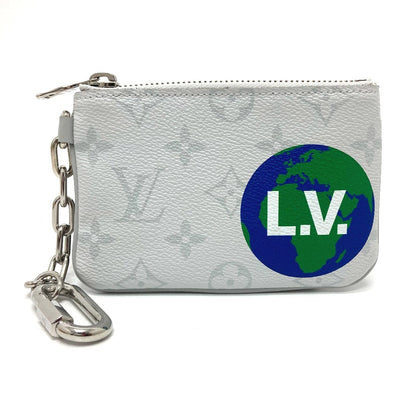LOUIS VUITTON Coin case M67809 Monogram canvas white Coin Pocket Wallet Zipped pouch PM unisex(Unisex) Used Authentic