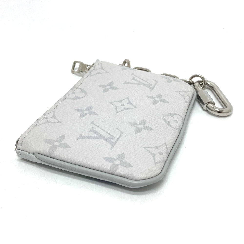 LOUIS VUITTON Coin case M67809 Monogram canvas white Coin Pocket Wallet Zipped pouch PM unisex(Unisex) Used Authentic