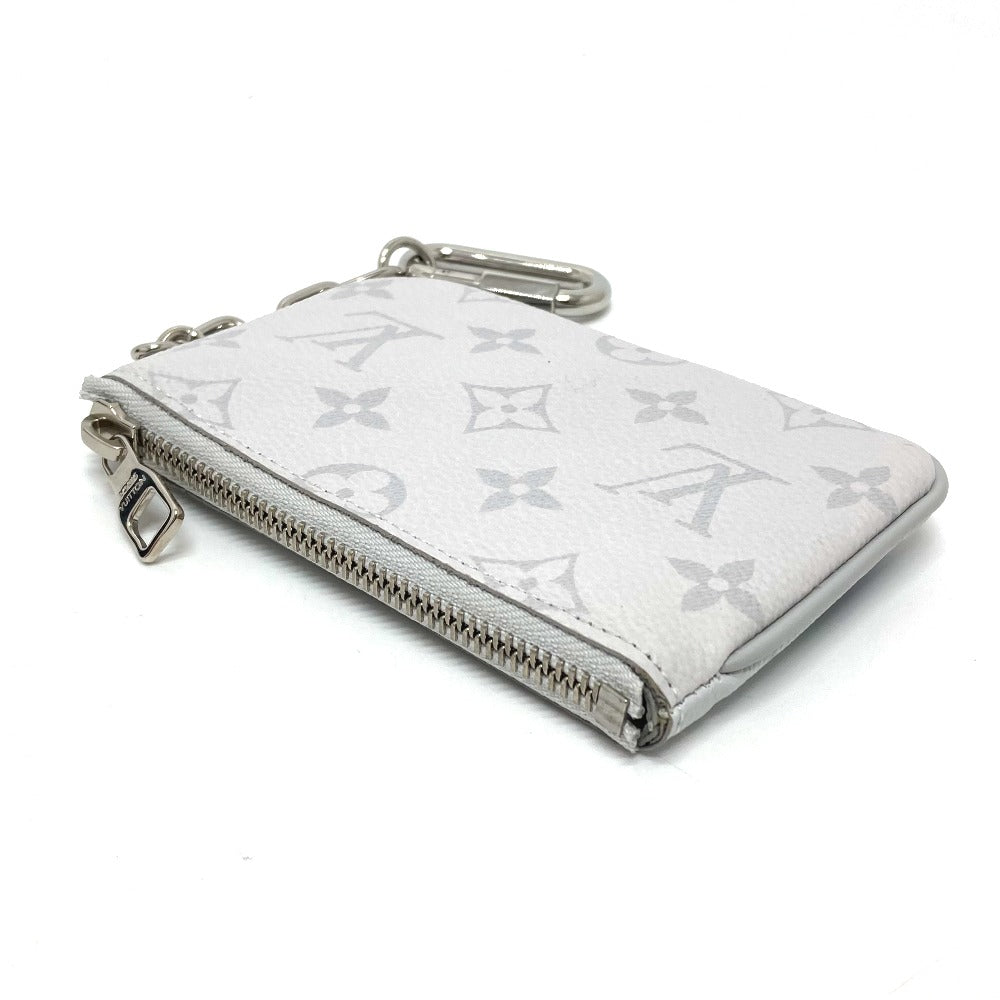 LOUIS VUITTON Coin case M67809 Monogram canvas white Coin Pocket Wallet Zipped pouch PM unisex(Unisex) Used Authentic