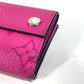 LOUIS VUITTON Trifold wallet M30773 Taiga Leather, Monogram Canvas pink Taigalama Discovery compact wallet