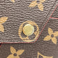 LOUIS VUITTON Clutch bag M62034 Monogram canvas Brown Monogram Pochette Kirigami Women Used Authentic