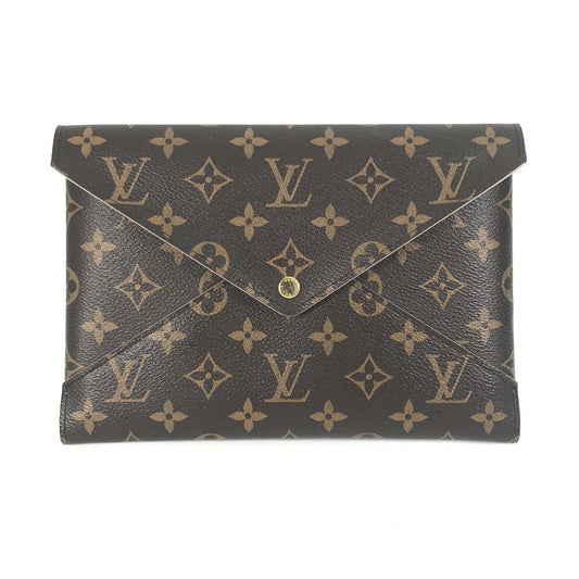 LOUIS VUITTON Clutch bag M62034 Monogram canvas Brown Monogram Pochette Kirigami Women Used Authentic