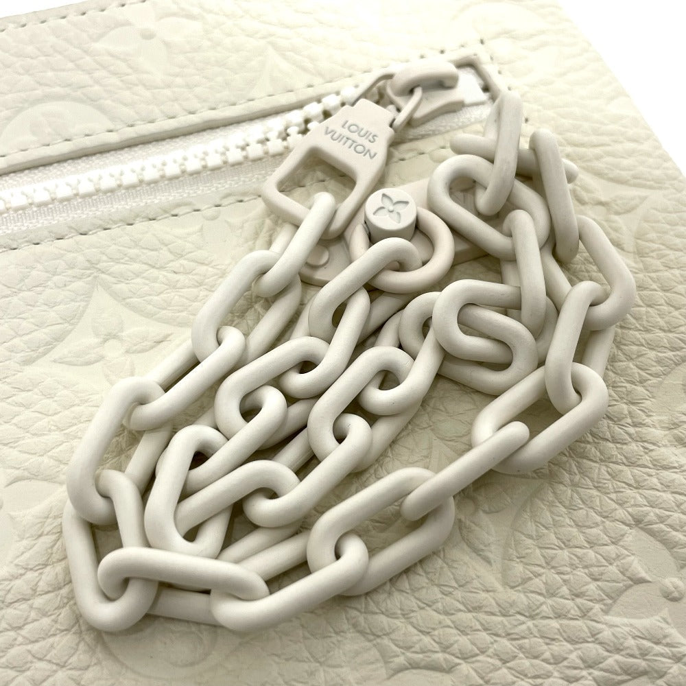 LOUIS VUITTON Clutch bag M67462 Taurillon Clemence white Taurillon Clemence Monogram Pochette A4 mens Used Authentic