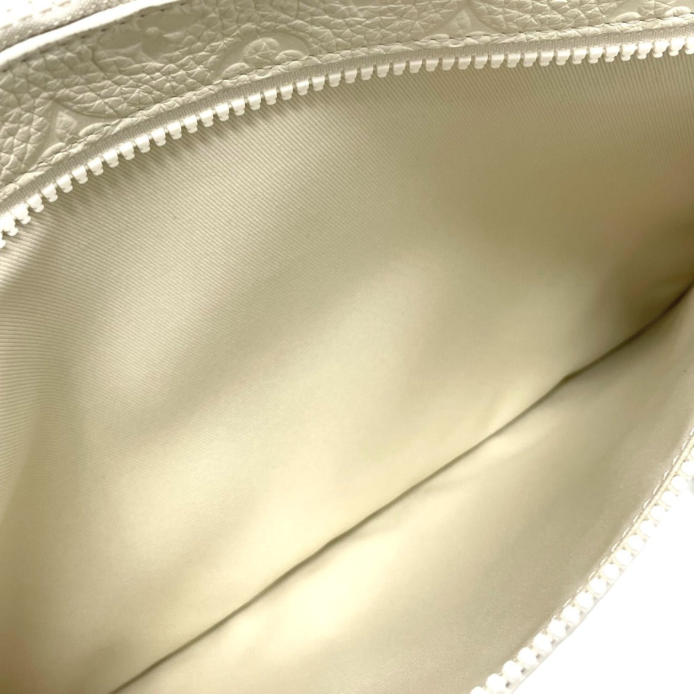 LOUIS VUITTON Clutch bag M67462 Taurillon Clemence white Taurillon Clemence Monogram Pochette A4 mens Used Authentic