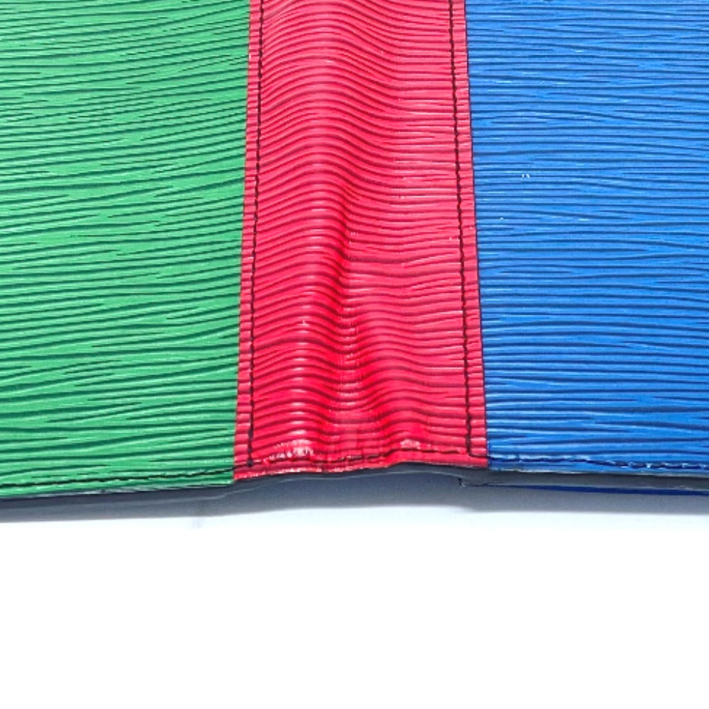 LOUIS VUITTON Long Wallet Purse M68718 Epi Leather Blue x red x green Epi Portefeuille Brother NM Women(Unisex) Used Authentic