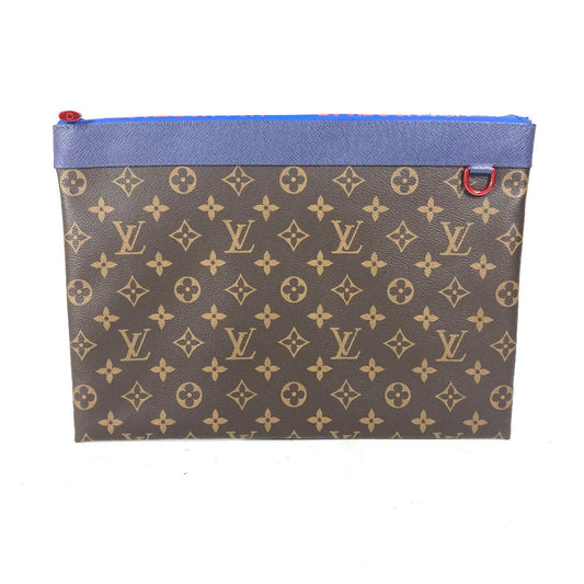 LOUIS VUITTON Clutch bag M63048 Monogram canvas Brown Monogram Pochette Apollo mens(Unisex) Used Authentic
