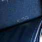 LOUIS VUITTON Long Wallet Purse M42098 Taiga Leather Blue type Taiga Zippy XL mens Used Authentic