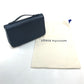 LOUIS VUITTON Long Wallet Purse M42098 Taiga Leather Blue type Taiga Zippy XL mens Used Authentic