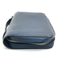 LOUIS VUITTON Long Wallet Purse M42098 Taiga Leather Blue type Taiga Zippy XL mens Used Authentic