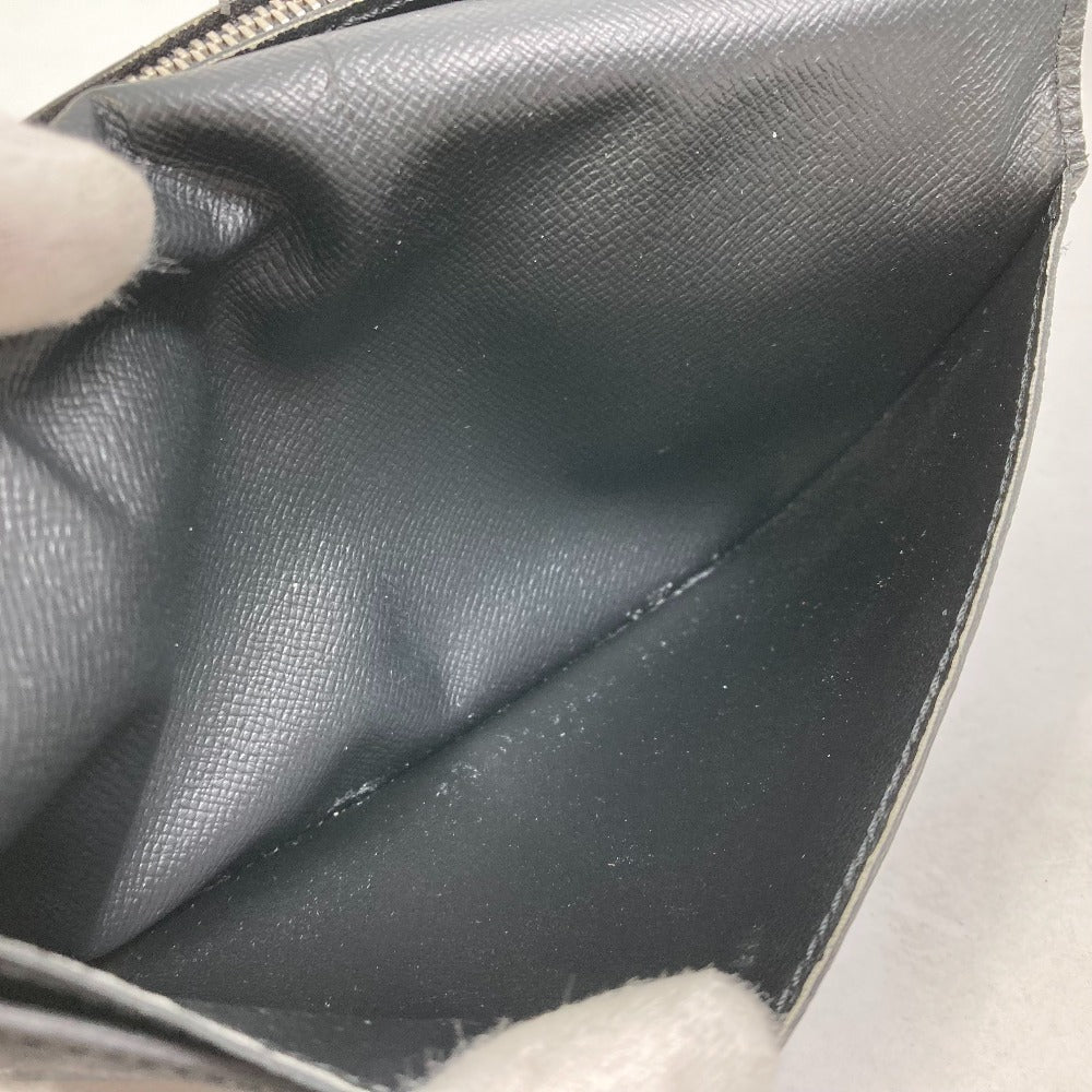 LOUIS VUITTON Long Wallet Purse N40415 PVC, Leather, Damier Graphite Canvas black Portefeuille Blaza NM mens Used Authentic