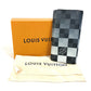LOUIS VUITTON Long Wallet Purse N40415 PVC, Leather, Damier Graphite Canvas black Portefeuille Blaza NM mens Used Authentic