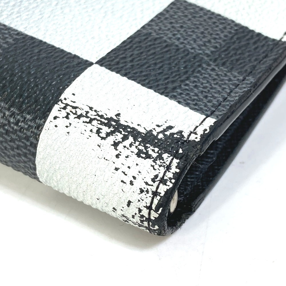 LOUIS VUITTON Long Wallet Purse N40415 PVC, Leather, Damier Graphite Canvas black Portefeuille Blaza NM mens Used Authentic